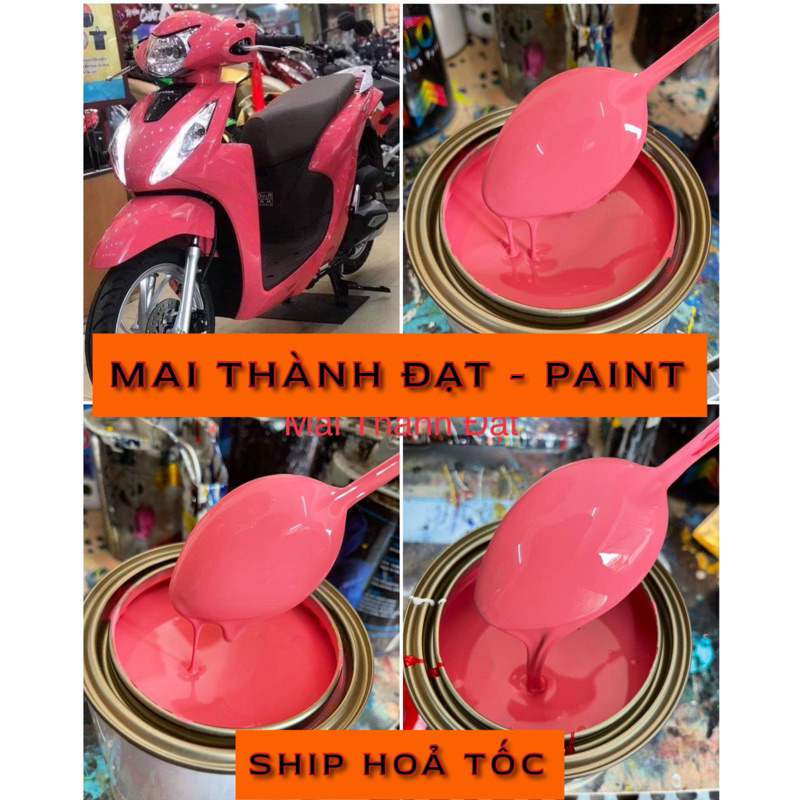 Màu Sơn Hồng Vision Ms:02 ( Sơn oto - xe máy )Đóng gói tuỳ chọn