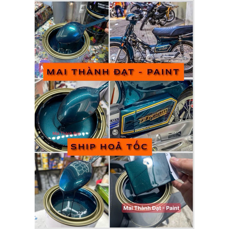 Màu sơn Camay Xanh Cổ Vịt Hệ 1K ( Sơn Oto Xe Máy )Đóng gói tùy chọn