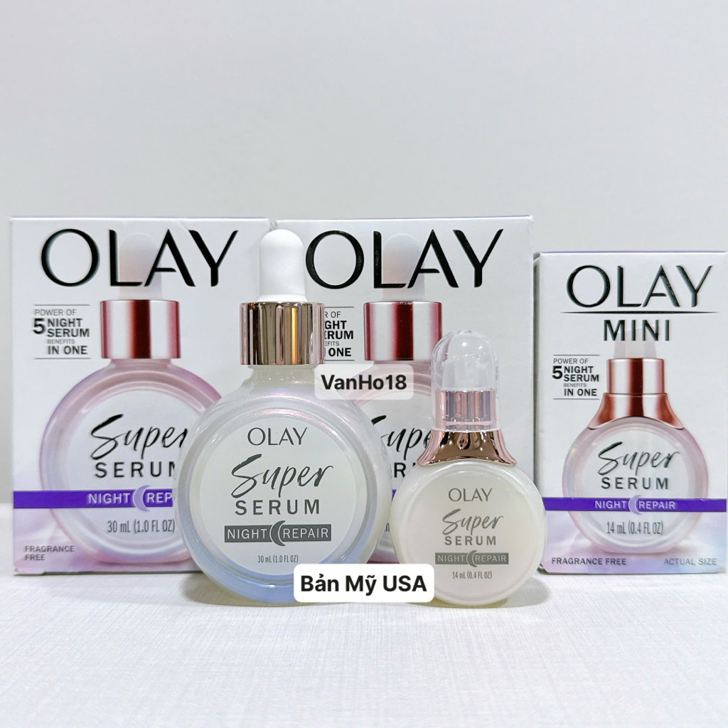 USA_Super Serum chống lão hóa OLAY 5in1 Super SERUM NIGHT REPAIR 30ml
