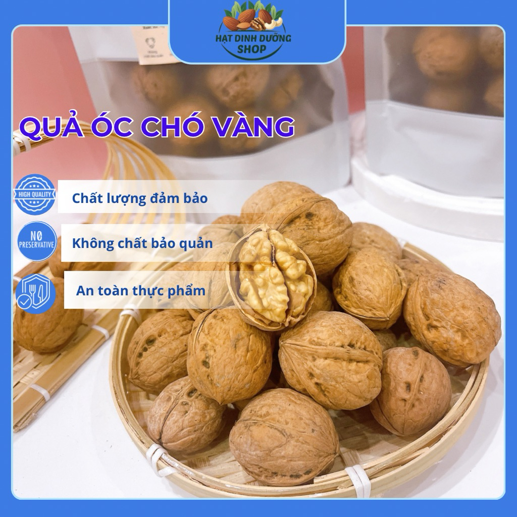 500G Quả Óc Chó Vàng Nhân To, Giòn Béo, Giàu Omega-3