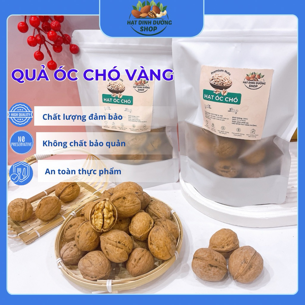 1Kg Óc Chó Vàng Cao Cấp – Giàu Dinh Dưỡng, Thơm Bùi, Không Chất Bảo Quản