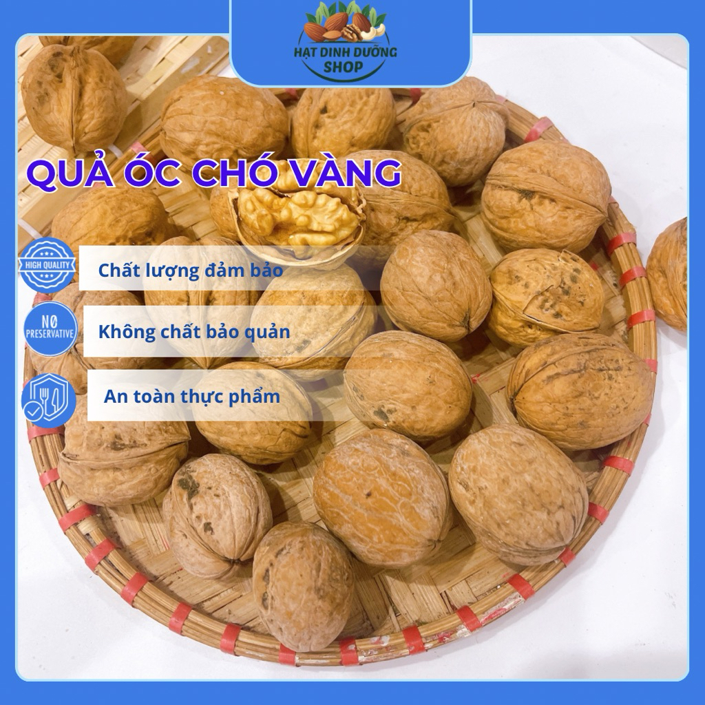 Quả Óc Chó Vàng Nhập Khẩu Loại Ngon, Vỏ Mỏng Dễ Tách, Hạt Bùi Béo
