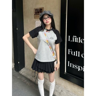 Áo Thun Baby Tee Raglan Local Brand NEVASOME 4 Màu Basic Cotton 230 gsm Nữ Top Cổ Tròn Women
