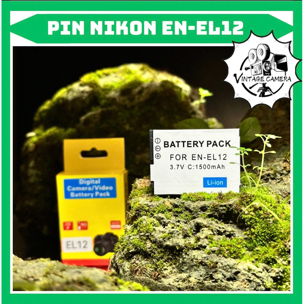 Pin Nikon EN-EL12 ( pin thay thế dung lượng cao )  S610, S710, S630, S620, S640, S70, S1000pj, P310