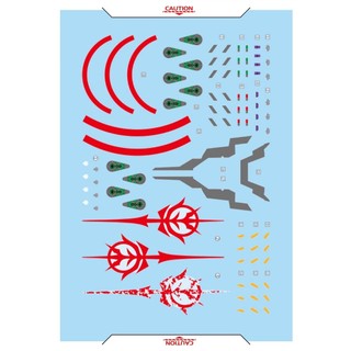  Đề can - Decal nước cho mô hình lắp ráp HG Red Gundam   White Gundam  GQuuuuuuX ver  
