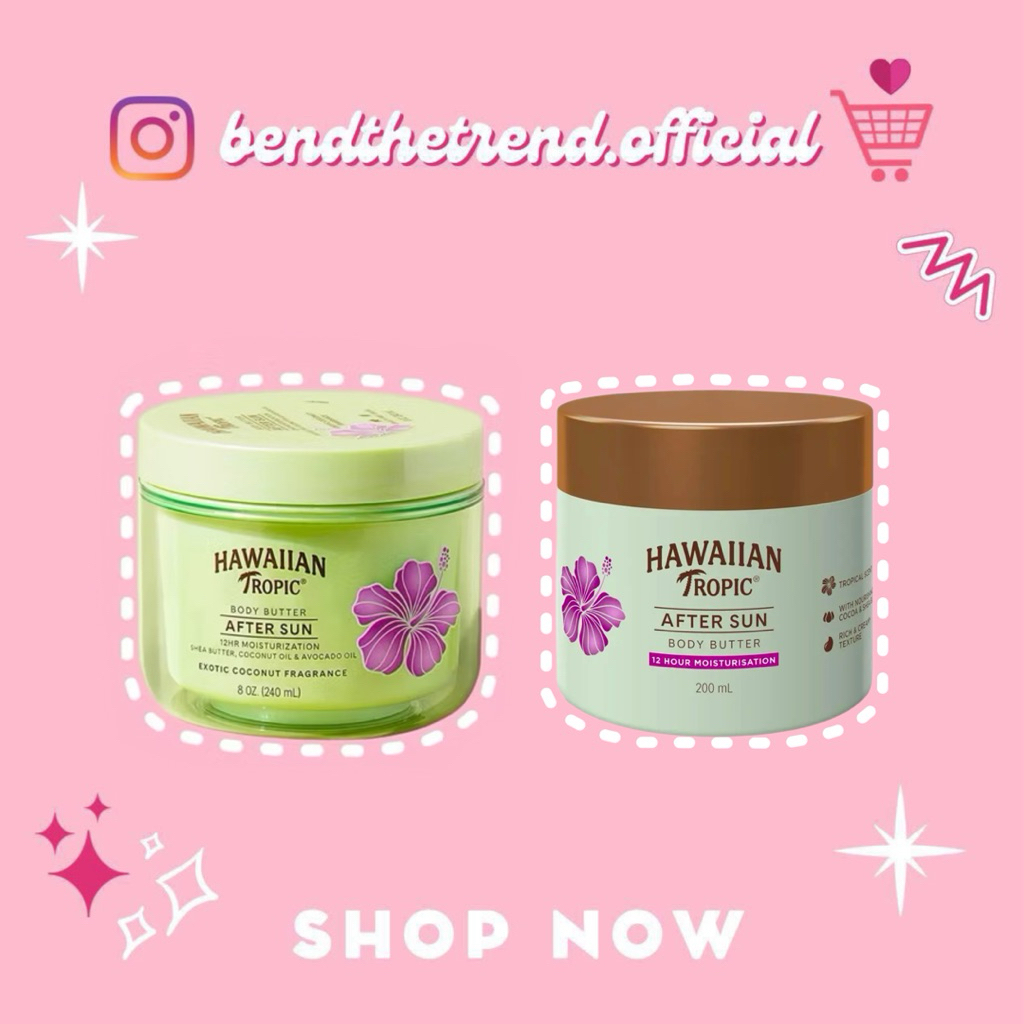 [AUTH-ĐỦ BILL] BƠ DƯỠNG PHỤC HỒI, DỊU DA SAU ĐI NẮNG HAWAIIAN TROPIC AFTER SUN BODY BUTTER EXOTIC CO