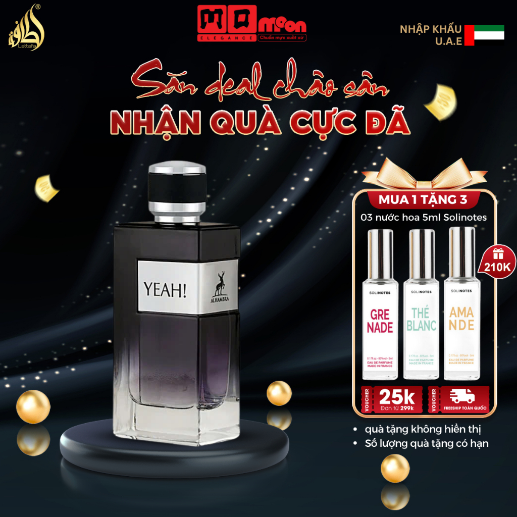 Nước Hoa Nam Maison Alhambra by Lattafa Yeah Man - Mạnh mẽ, Lịch lãm, Tự tin 100ml