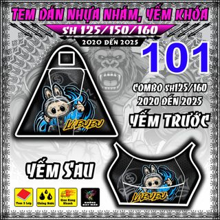  Tem Dán Yếm Nhựa Nhám SH 2020->2025 dán trang trí nhãn dán decal _ tem xe _ sh2020->2025 