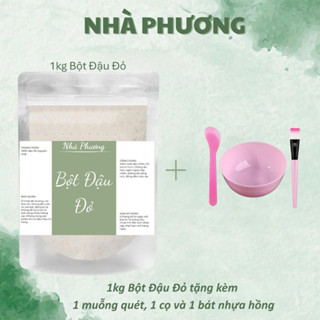 Bột Đậu Đỏ nguyên chất gói 250gr,500gr và 1kg (chi tiết quà tặng trong phần mô tả) - Bột Nhà Phương
