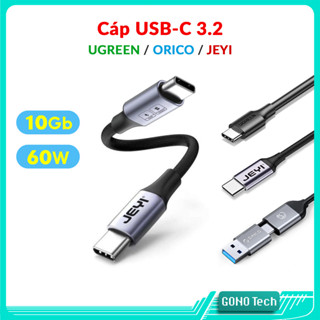 Cáp USB 3.2 Type C 10Gb 60W UGREEN ORICO cho ổ cứng di động Box SSD sạc điện thoại pin dự phòng