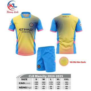 Bộ Quần áo bóng đá CLB MAN CITY - In tên số giá rẻ