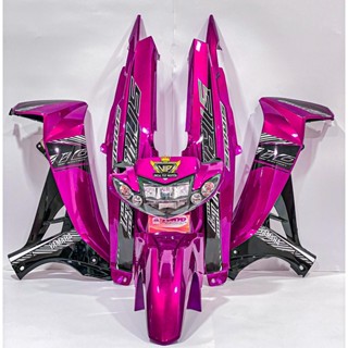 Dàn áo xe Sirius 50/110cc Hồng Đen - Nhựa ABS cao cấp Tặng Tem PVC 3 lớp Y Mẫu