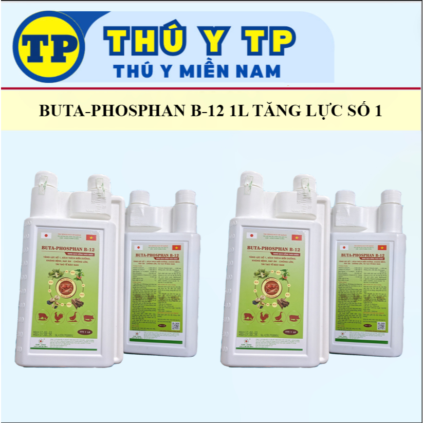 Buta Phosphan B12 1 Lít, bổ gan gà đá, tái tạo tế bào gan, kích thích phát triển gà đá