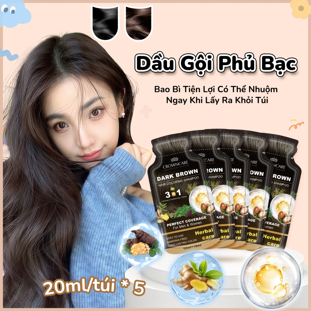 Dầu Gội Nhuộm Tóc, Công Thức Thảo Dược, Nhuộm Tóc & Chăm Sóc Tóc, Thuốc Nhuộm Tóc Tại Nhà, Nhuộm Nhanh, Màu Sắc Lâu Trôi