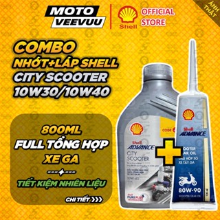[MTVV] Dầu Nhớt Shell Advance City Scooter Fuel Save Tay Ga 10W30  800ML <END>