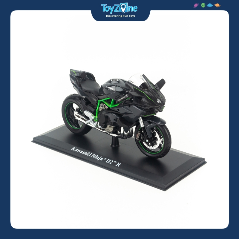 Mô hình xe mô tô Kawasaki Ninja H2R Black 1:12 Maisto