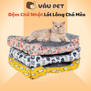  Nệm Cho Chó Mèo Lót Lông Mềm Mại Ấm Áo - Đệm Cho Chó Mèo Vẩu Pet Shop 