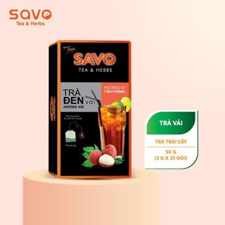 SAVO TRÀ TÚI LỌC - VỊ VẢI (Hộp 25 túi)