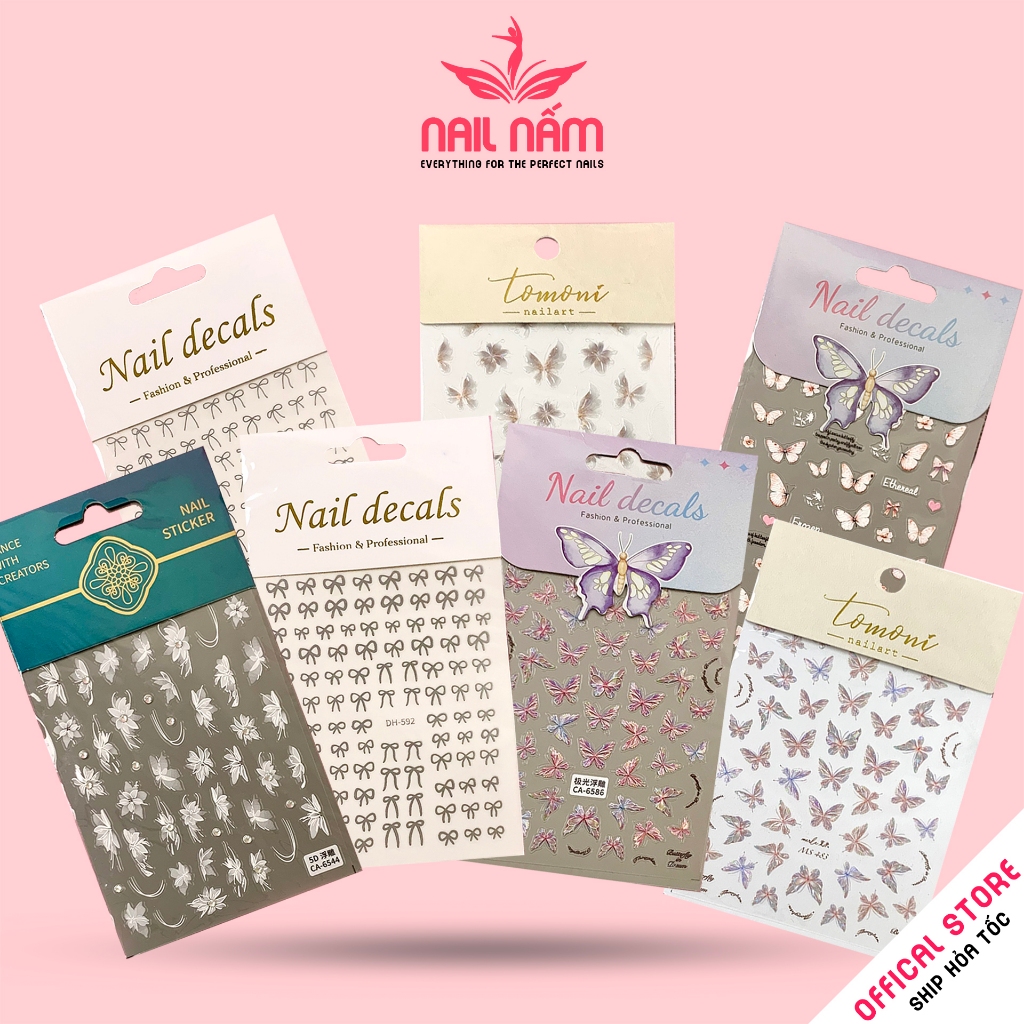 Sticker nail, hình dán móng 5D
