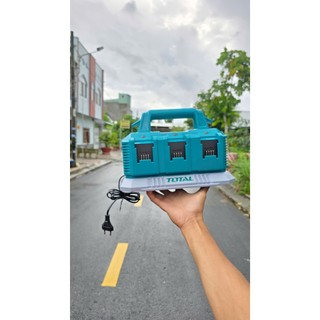 Đế Sạc 6 cổng dùng sạc cho pin Lithium-ion 20V hiệu Total TFCLI2064 - Bảo Hành 6 Tháng