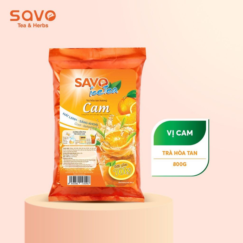 SAVO TRÀ HÒA TAN - VỊ CAM (Túi 800gr)