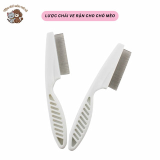 Lược Chải Ve Rận Bọ Chét Cho Chó Mèo - Lược Chải Lông Thép Không Gỉ, An Toàn, Hiệu Quả