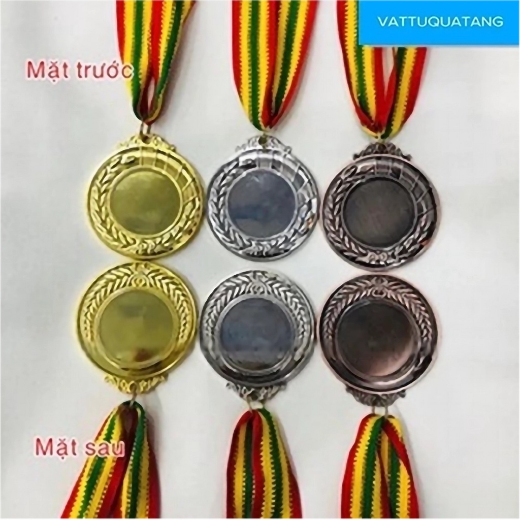 Phôi huy chương bông lúa 3 gạch