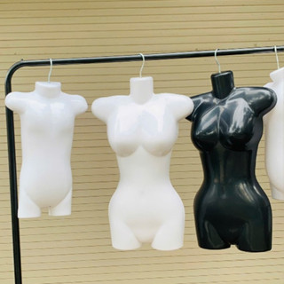 Combo 2 Manocanh nhựa nửa người, manocanh máng nhựa nữ, trẻ em.