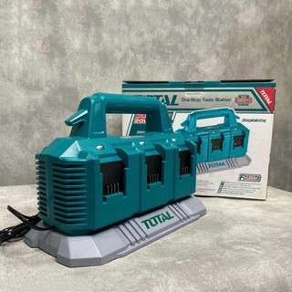Đế Sạc 6 cổng dùng sạc cho pin Lithium-ion 20V hiệu Total TFCLI2064 - Bảo Hành 6 Tháng