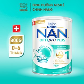Sữa bột Nestlé NAN OPTIPRO PLUS 1 800g nhập khẩu Thụy Sỹ với 5HMO