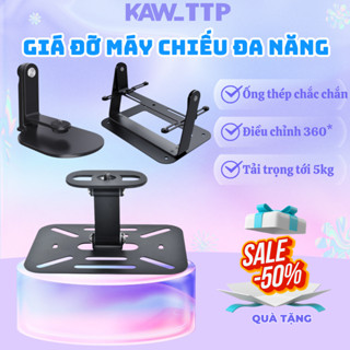 Giá Đỡ Máy Chiếu Đa Năng KAW Xoay 360* Chất Liệu Kim Loại Thép Carbon Để Bàn Treo Tường Đa Năng