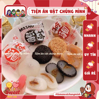 Combo Bánh mochi đài loan mix 4 vị hai cô gái, bánh mochi tròn truyền thống, đồ ăn vặt