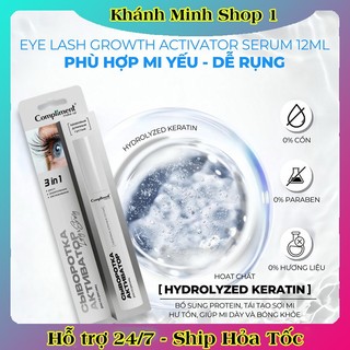  Dưỡng mi lông mày Compliment 3in1 giúp mi dài dày chắc khỏe giảm gãy rụng 12ml của Nga 