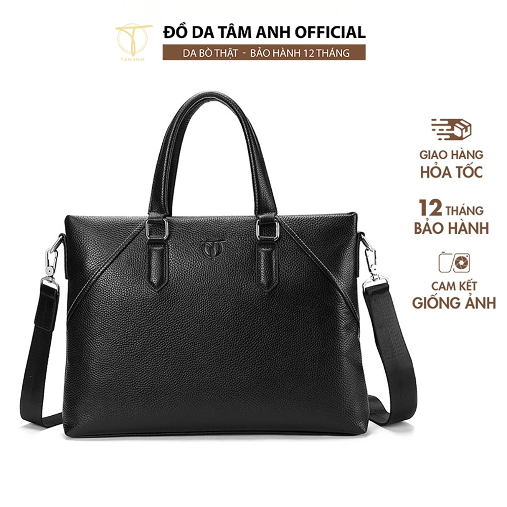 Túi xách nam da bò nguyên miếng thiết kế thời thượng, cao cấp TÂM ANH TTA919310251-D