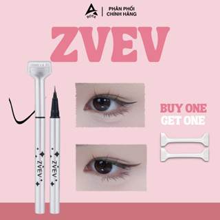  Bút Kẻ Mắt Tích Hợp In Mi Dưới ZVEV Bút Kẻ Mắt Eyeliner Dezone Siêu Mảnh Chống Nước Lâu Trôi 