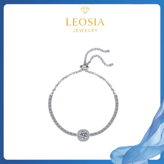 Lắc Tay nữ Kim Cương Moissanite 6.5 ly kiểm định GRA LEOSIA JEWELRY Cao Cấp, Sang Chảnh