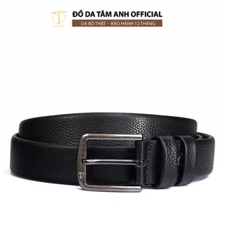  Thắt lưng nam mặt khoá xỏ kim trẻ trung TÂM ANH da bò thật cao cấp bền đẹp tiện dụng D310-202406 