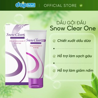 Combo 2 Tuýp Dầu Gội SnowClear One Hỗ Trợ Sạch Gàu, Giảm Ngứa Da Đầu Dạng Tuýp 50ml