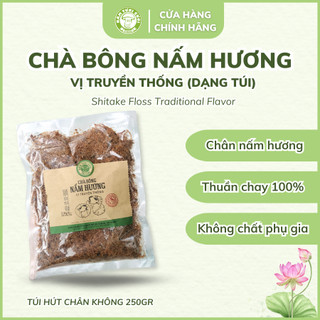 Chà Bông Nấm Hương Chay Vị Truyền Thống túi 250g - Nấm Tươi Cười