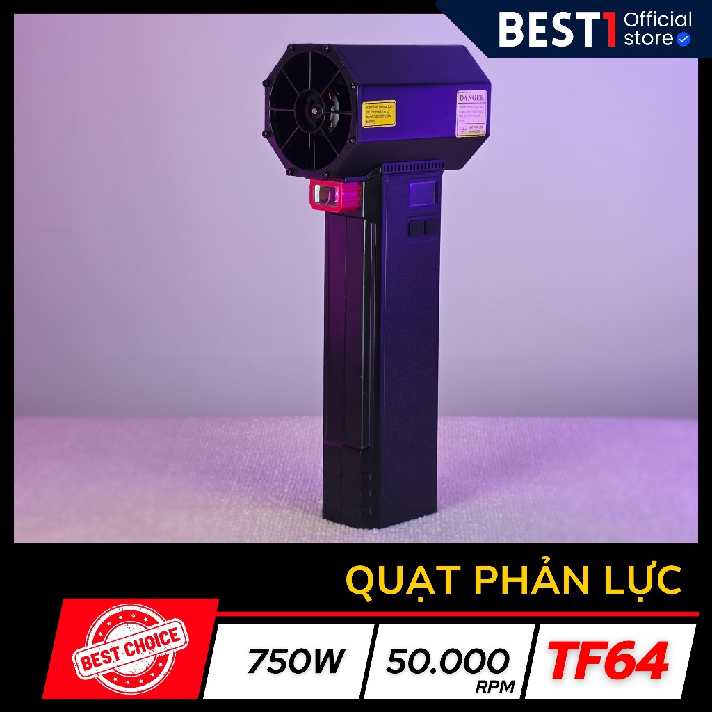 Quạt phản lực JetFan Booster TF64 siêu mạnh - Thổi bụi thổi lửa rửa xe