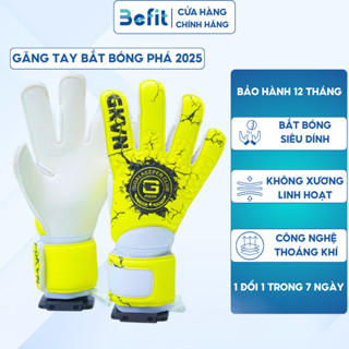 Găng tay thủ môn GKVN Phá chính hãng siêu dính, Găng tay bắt bóng BEFIT chất lượng cao mặt mút siêu bền
