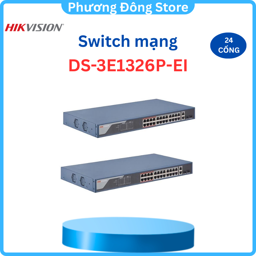 Bộ chia Switch PoE 24 cổng HIKVISION DS-3E1326P-EI