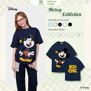  Áo Phông Oversize ECOCHIC x HÒA MINZY MICKEY SPLASH Chính Hãng Bản Quyền Disney MICKEY COLLECTION TS006 