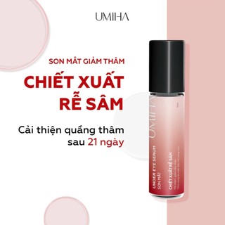 Tinh chất serum son mắt chống lão hóa giảm thâm bọng mắt, giảm nếp nhăn chiết xuất rễ sâm UMIHA 10ml