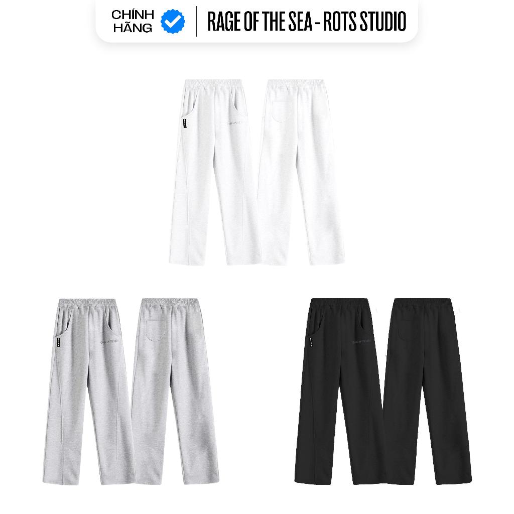 (TẶNG HỘP) QUẦN DÀI FORM RỘNG NỈ 2 DA 350GSM CAO CẤP UNISEX RAGEOFTHESEA (ROTSSTUDIO) -"TRACK PANTS" | BigBuy360 - bigbuy360.vn