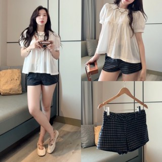 (QUẦN CẠP THẤP 27CM) Quần short caro cạp trễ đáy ngắn RORA SHORT chất dạ mềm