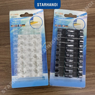 Bộ 20 nẹp dây điện dán tường Starhanoi kẹp cố định dây điện dán tường siêu dính tiện lợi