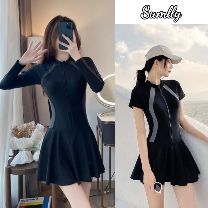 Đồbơi một mảnh gợi cảm nữ, đồ bơi ngắn và dài tay, đồ bơi đi biển có khóa kéo và quần bảo hộđệm ngực | BigBuy360 - bigbuy360.vn