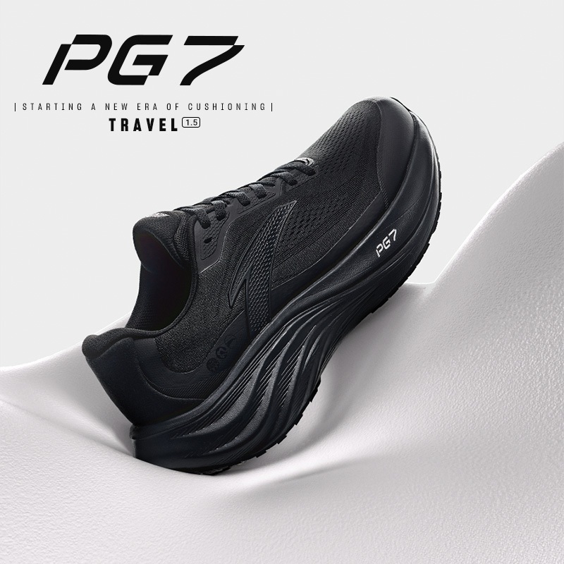 [3-10KM+] ANTA PG 7 Travel 1.5 Giày thể thao chạy bộ Nam nữ Giày Running đế chống trơn trượt, thoáng