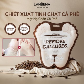 LANBENA Mặt nạ chân dạng lột cà phê (40g) - giúp tẩy tế bào chết, làm mềm vết chai, làm sáng và dịu da,Skincare